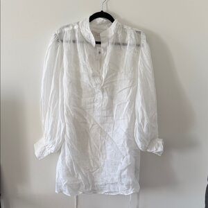 Banana Republic White Tunic Top